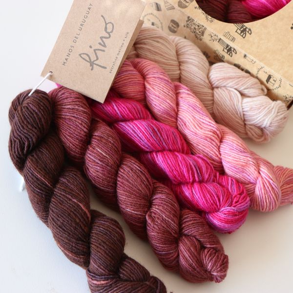 Manos Del Uruguay Fino 4ply 70% Merino 30% Silk Mini Skeins - colour Maud