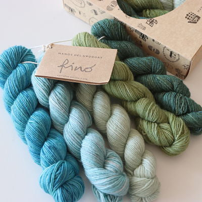 Manos Del Uruguay Fino 4ply 70% Merino 30% Silk Mini Skeins - colour Flora