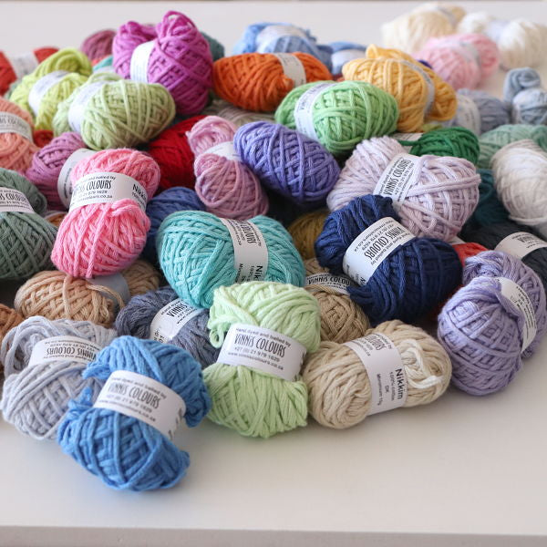 72 mini balls Vinnis Colours Nikkim 100% Cotton (8ply/DK Light Worsted)