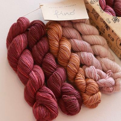 Manos Del Uruguay Fino 4ply 70% Merino 30% Silk Mini Skeins - colour Eleanor