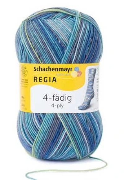 Schachenmayr - Regia Colour 4ply Sock Wool 100gm Khaki Multi 4798