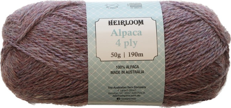 Heirloom - Alpaca 4ply/fingering weight 50gm