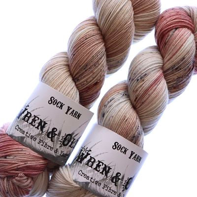 Wren and Ollie Sock Yarn 100gm - Shell