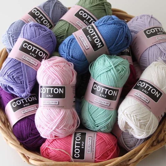 Heirloom Cotton (8ply/DK) - Yummy Yarn and co - 1